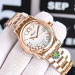 Best Replica Chopard Happy Diamonds Watch Rose Gold Case White Face